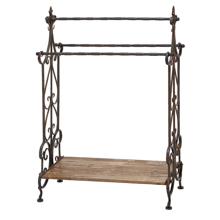 Wrought iron best sale quilt stand